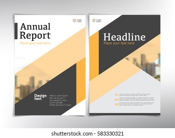 Modern business cover pages, vector template - can be used for annual report, flyer, brochure, leaflet and more