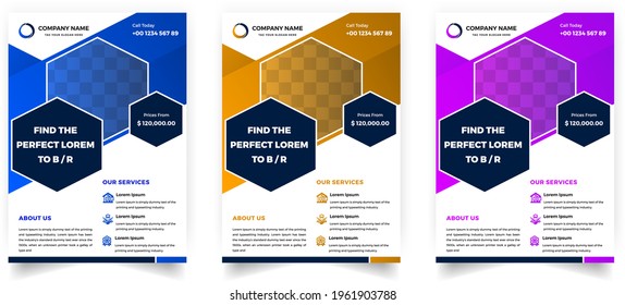 Modern Business Creative Flyer Template. Business annual report brochure cover design template. A4 creative flyer design.