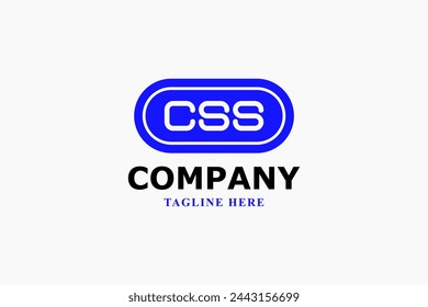 modern business css letters logo