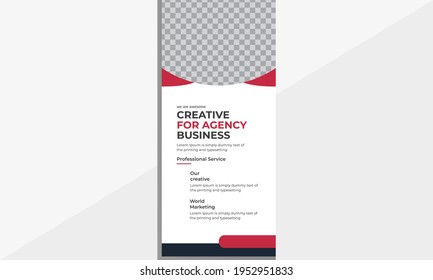Modern business dl flyer templates design.