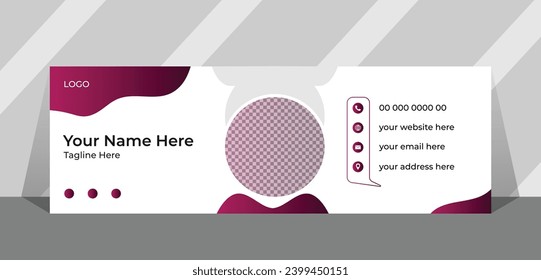 modern business email signature design 