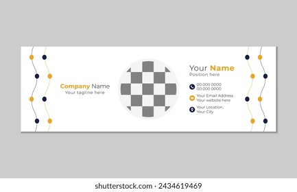 Modern business email signature design