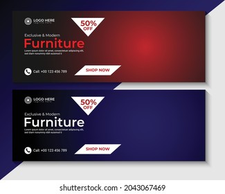 Modern and  Business Facebook Cover Design, Facebook Banner template Design, Web Banner Social Media post Design Template