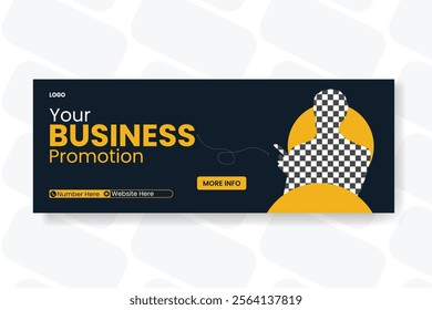 Modern business fb banner design
