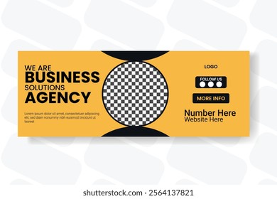 Modern business fb banner design