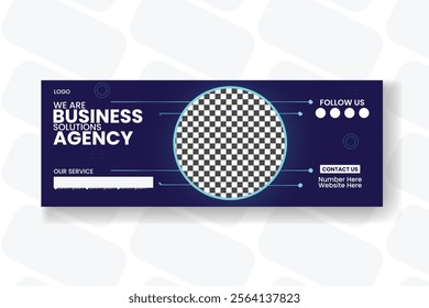 Modern business fb banner design