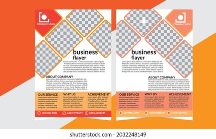 Modern Business Flayer Template Vector A4 Size Illustration Design 