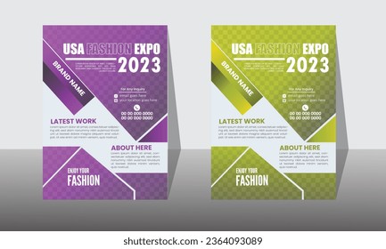 A modern business flyer 2 layout with gradient accents. Size: 8.2677 in x11.6929 in Multipurpose Add your own text and images Easy to use modern business flyer.