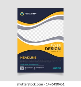 Modern business flyer design, brochure vector background template Leaflets a4, Cover Book and Magazine