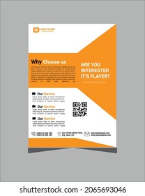 Modern Business Flyer. Flyer Design. Leaflets a4 Template.