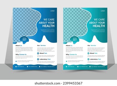 modern business flyer design template 