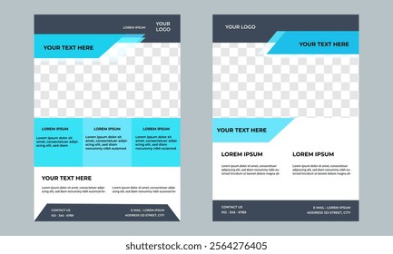 Modern business flyer design template for marketing and advertising. A4 size business flyer