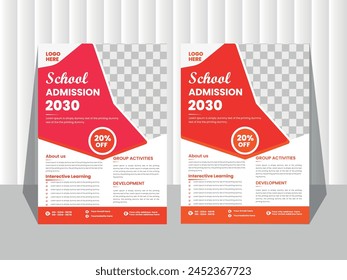 Modern Business Flyer Design, Two color Corporate a4 template, Creative company profile design.