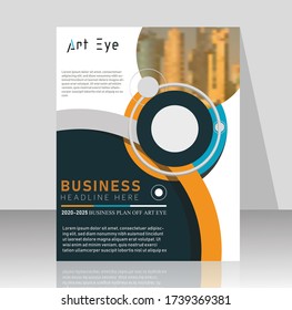 modern business flyer design vector format