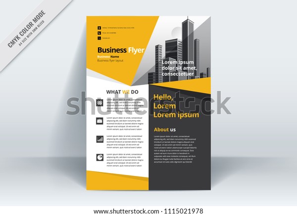 modern business flyer flier layout template stock vector a flyer or flier