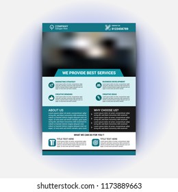 Modern business flyer template