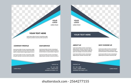 Modern business flyer template for branding and promotion. A4 size flyer design.