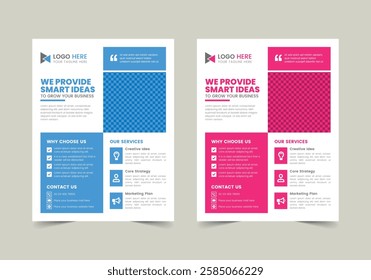 Modern Business Flyer Template | CMYK | US Letter | Print Ready | 0.125 Bleed
