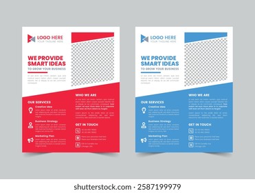 Modern Business Flyer Template | CMYK | US Letter | Print Ready | 0.125 Bleed
