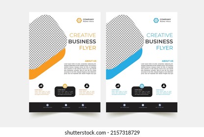 modern business flyer template print ready 2022