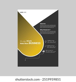 MODERN BUSINESS FLYER. TEMPLATE IN VACTOR.