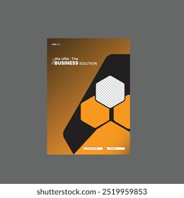 MODERN BUSINESS FLYER. TEMPLATE IN VACTOR.