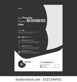 MODERN BUSINESS FLYER TEMPLATE  IN VACTOR. 