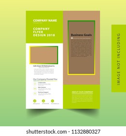 Modern business flyer template vector image

