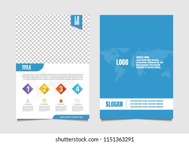 Modern Business flyer template vector some Elements of this image furnished by NASA