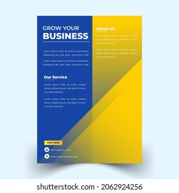 Modern Business flyer template vector eps template