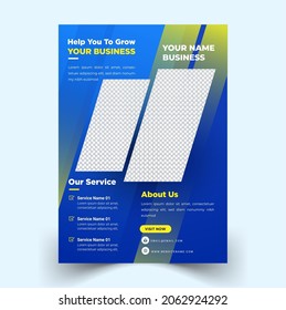 Modern Business flyer template vector eps template