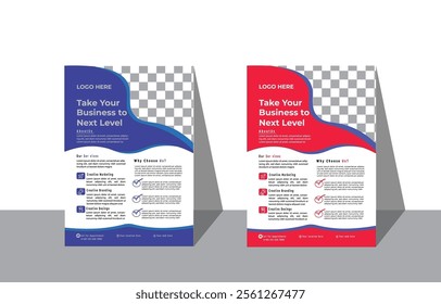 Modern business flyer templet set