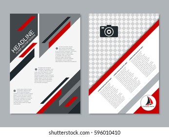 Modern business flyer vector design template. A4 format