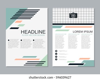 Modern business flyer vector design template