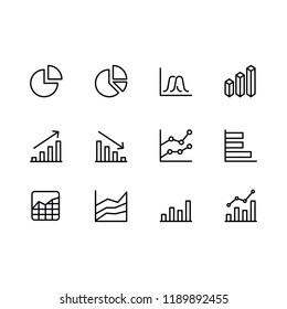 Modern business graphic icon set