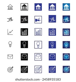  modern business icon vector format eps 10