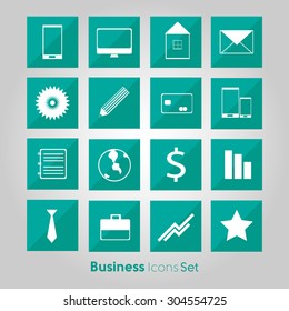 Modern Business Icons Set