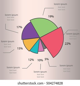 Modern business Info graphics circle origami style Vector illustration. can be used for work flow layout, banner, diagram, number options, step up options, web design.