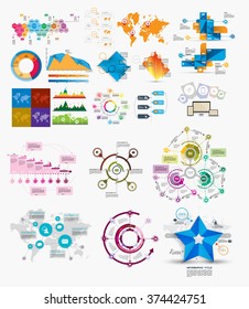 Infografía empresarial moderna
