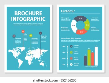 Modern business infographic brochure template. Vector illustration. Part of collection number 1.