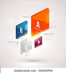 Modern business infographic design