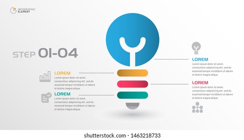 Modern business infographic element. Can use for infographic, flyer, brochure, annual report, web, print