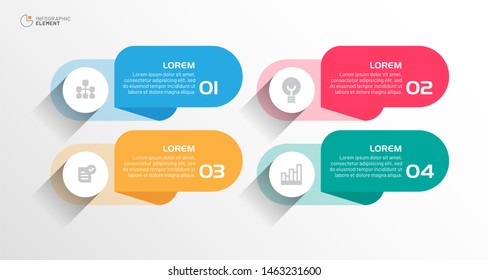 Modern business infographic element. Can use for infographic, flyer, brochure, annual report, web, print