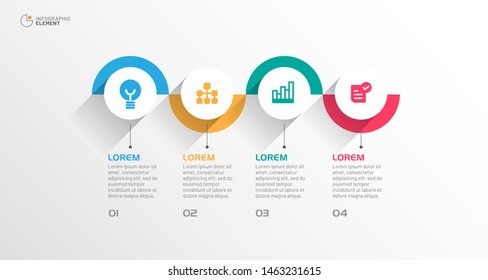 Modern business infographic element. Can use for infographic, flyer, brochure, annual report, web, print