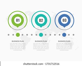 Modern Business Infographic Element Premium Vector