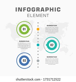 Modern Business Infographic Element Premium Vector