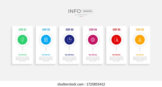 Modern Business Infographic elements. Timeline infographic template design. Minimal Infographics for business concepts.