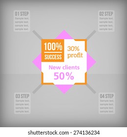 Modern business infographic illustration. EASY EDITORIAL!