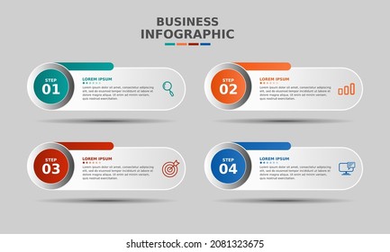 modern business infographic template design