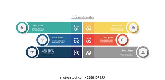 Modern business infographic template design